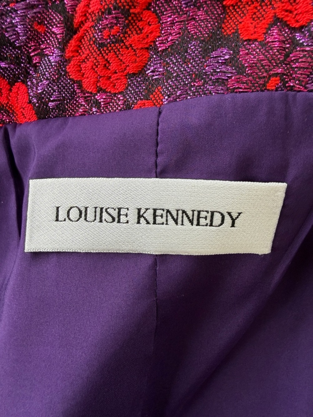 Louise Kennedy Metallic Thread Moto Jacket S - Picture 10 of 12
